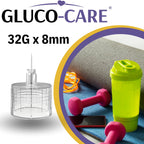 GLUCO-CARE Pen Tips, 32G x 8mm, Ultra-Fine, Twist-On Design, 100 Count