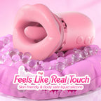 Vibrator Adult Sex Toys for Women - Sovokn 5IN1 Mouth Rose Sex Toy Vibrators, 10 Tongue Licking, 3 Auto & 1 Manual Sucking Vibrator Adult Toys New APP, Anal Clit Nipple Female Couples Sex Toys, Pink