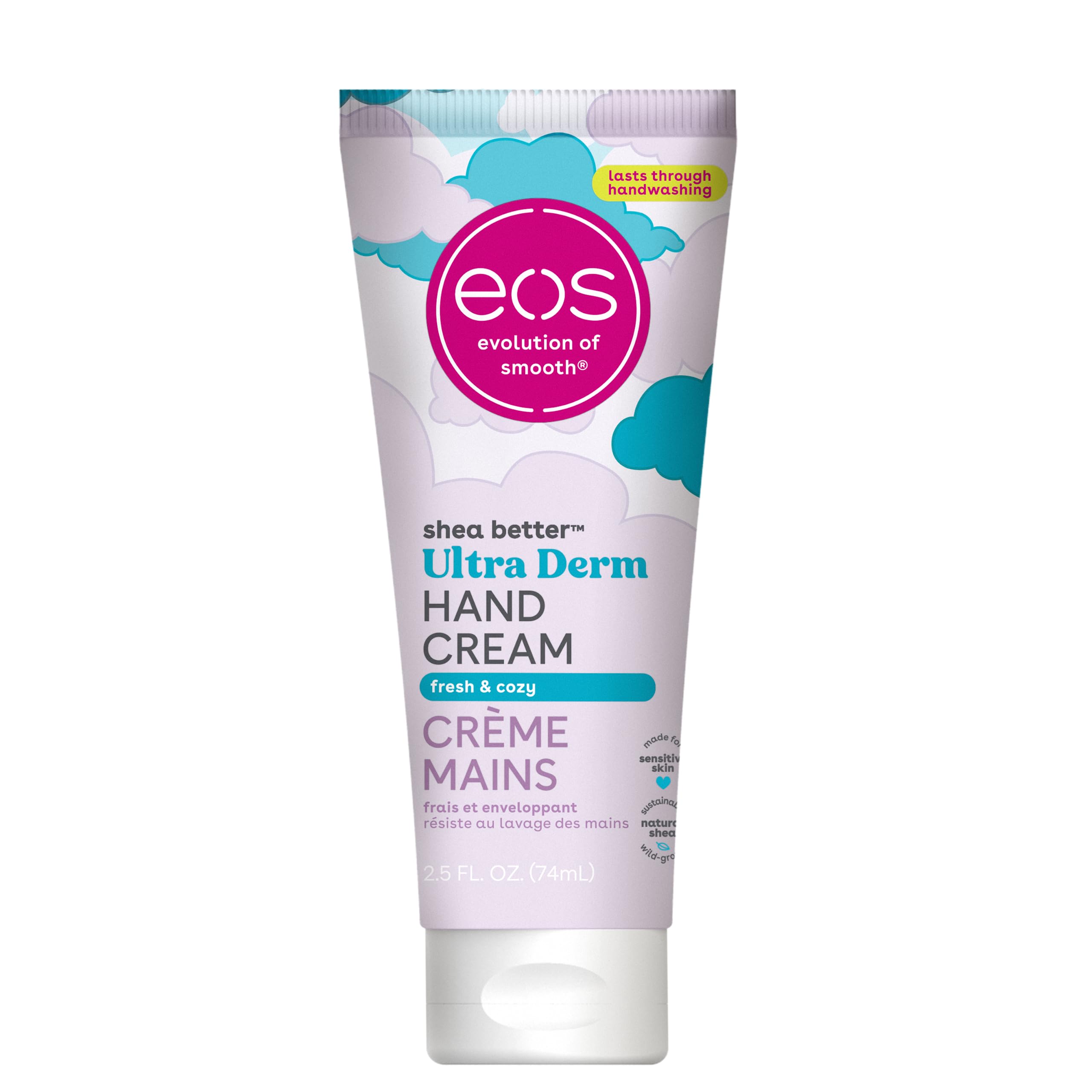 Buy now eos Shea Better Hand Cream â€“ Fresh & Cozy, Hand Lotion, Hand Lotion for Dry Skin, Hydrating, Shea Butter, Dry Skin Relief, Travel Size, 2.5 oz at indiglob india