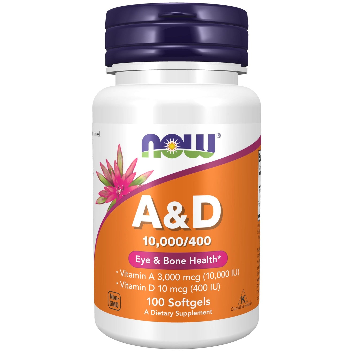 Buy now NOW Supplements, Vitamin A & D 10,000/400 IU, Eye Health*, Essential Nutrition, 100 Softgels at indiglob india