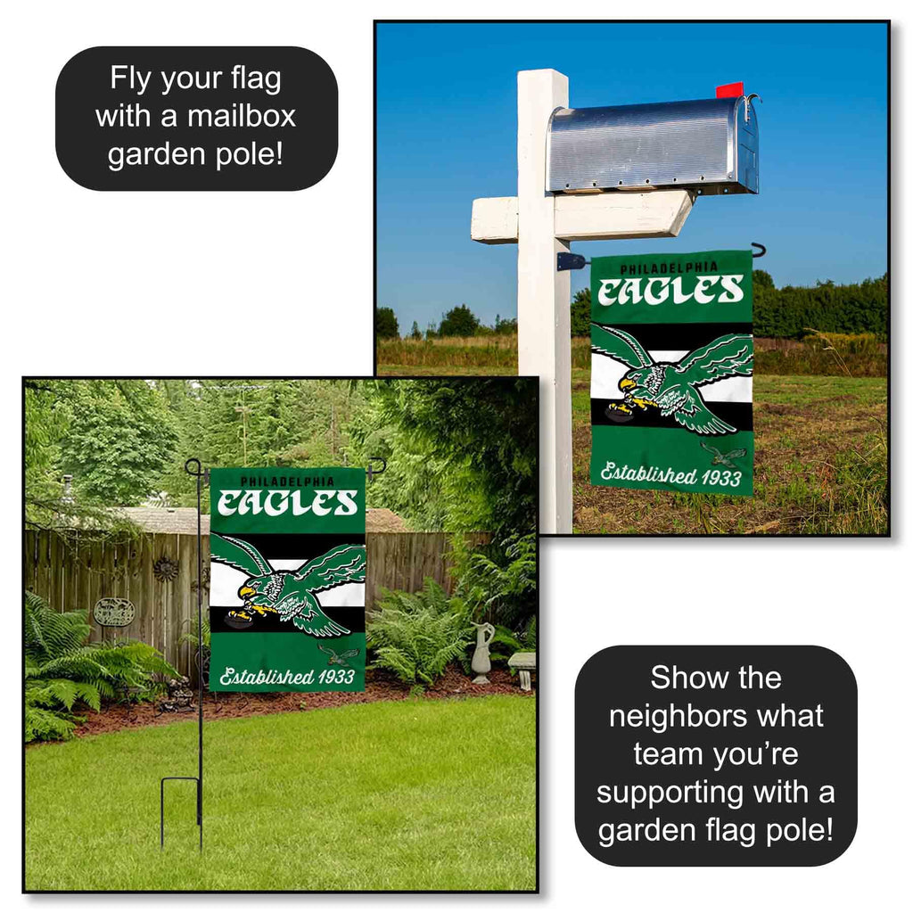 WinCraft Philadelphia Eagles Retro Vintage Throwback Double Sided Garden Flag