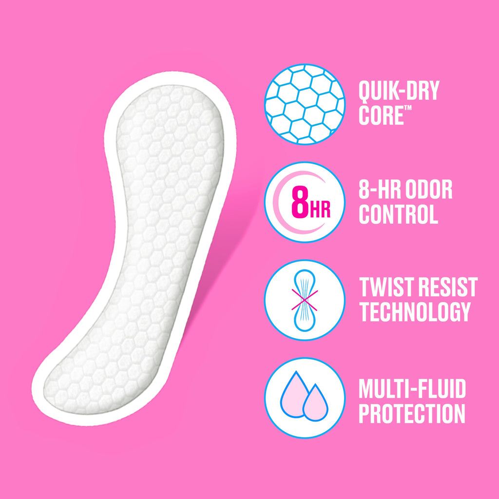 Carefree Panty Liners, Regular Liners, Wrapped, Unscented, 148ct