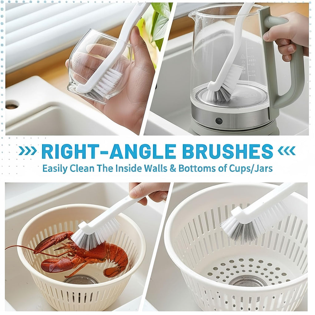 23Pcs Crevice Cleaning Brush Set, Hard Bristle Scrub Brushes Tools for Gaps