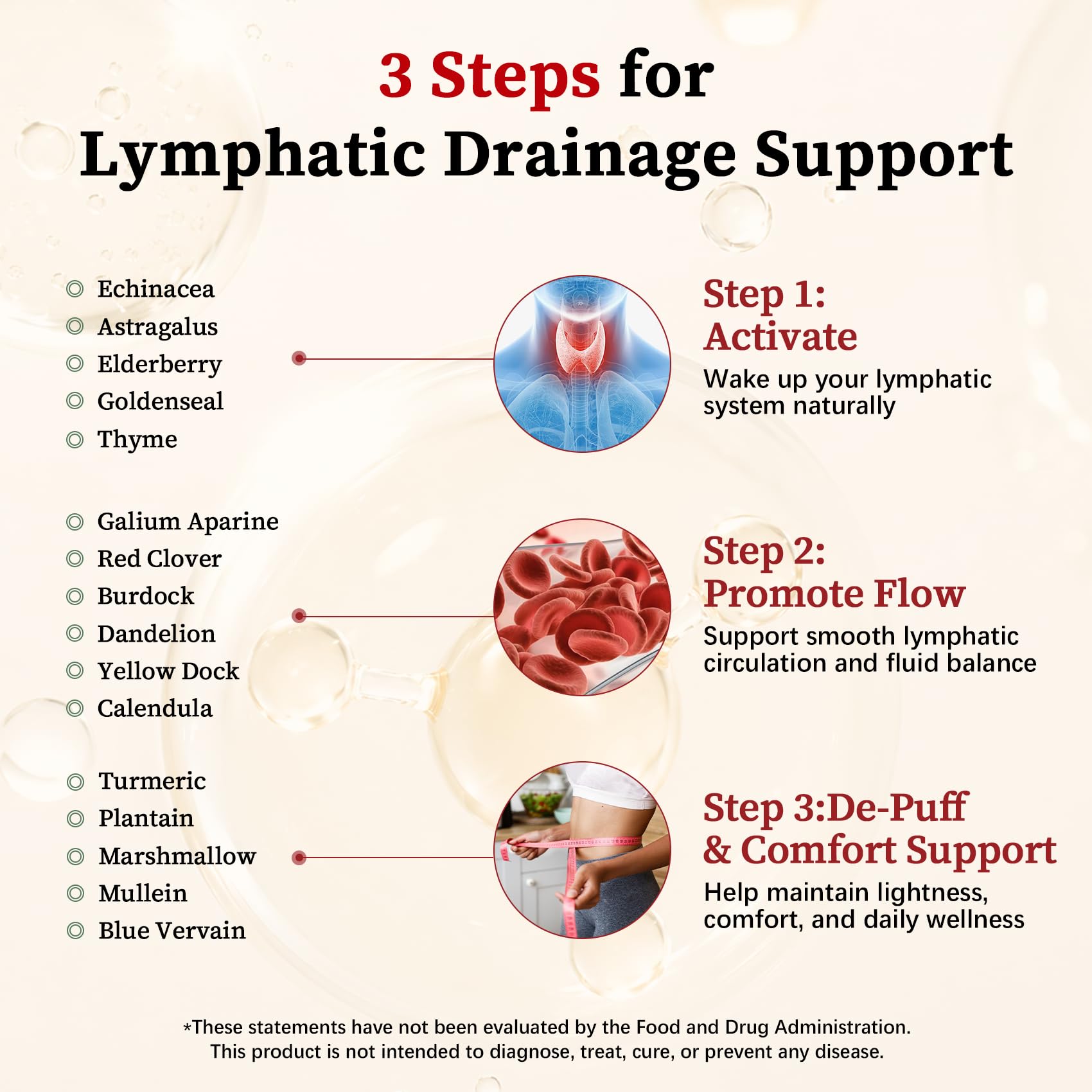 26-in-1 Liposomal Lymphatic Drainage Drops with Turmeric,Echinacea | Vitamins, Dandelion, Zeolite for Swelling, Bloating, Immune, Lung Support, Vegan, Alcohol-Free, Strawberry Flavor, 2 fl oz