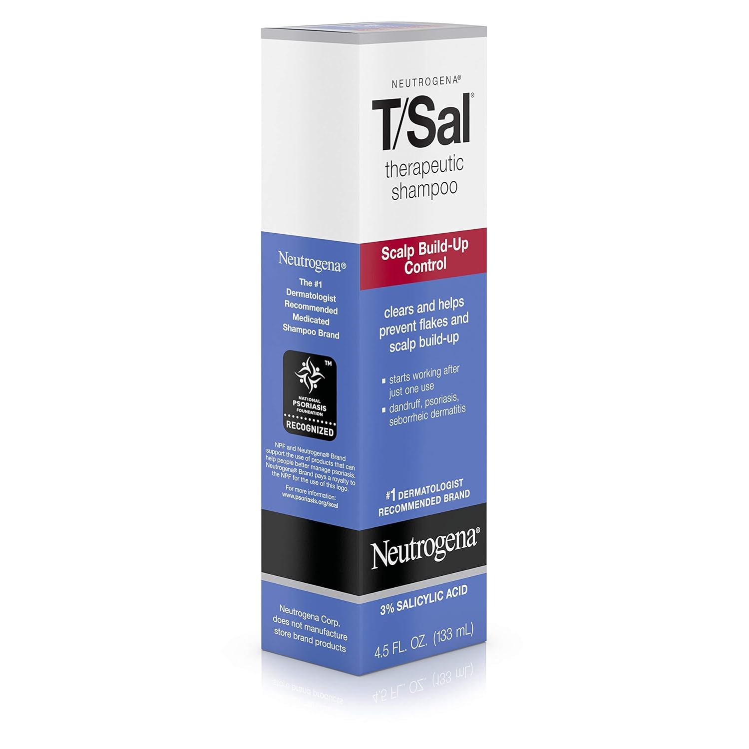 Buy now Neutrogena T/Sal Therapeutic Shampoo, Scalp Build-Up Control 4.5 oz, 130 fl oz at indiglob india
