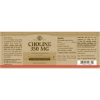 Buy now Solgar Choline 350 mg, 100 Vegetable Capsules - Supports Healthy Brain & Cellular Function - Vegan, Gluten Free, Dairy Free, Kosher - 100 Servings at indiglob india