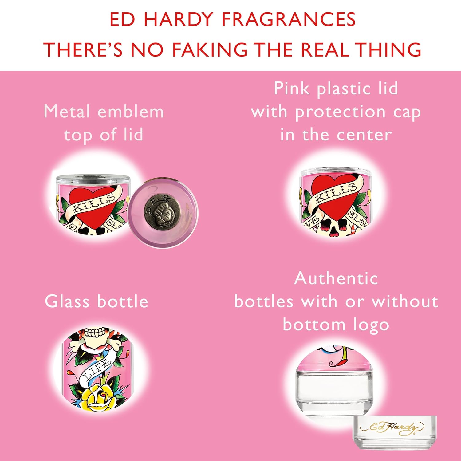 Buy now Ed Hardy Perfume for Women, Eau De Parfum Spray with Warm Amber Notes, 3.4 fl oz at indiglob india
