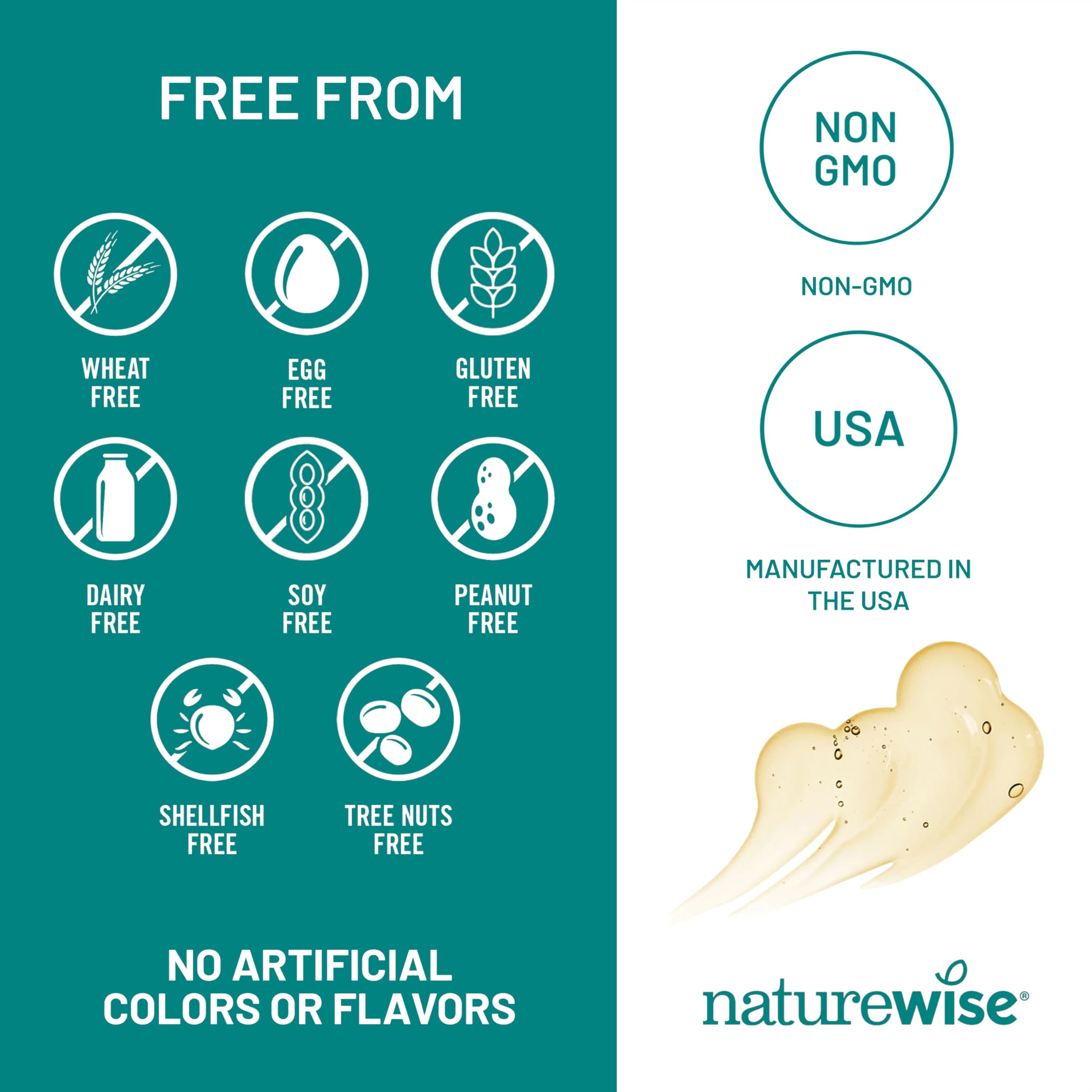 NatureWise Omega 3 Fish Oil - 500mg Omega 3 per Serving - 300mg EPA & 200mg DHA - Sustainably Sourced for Purity - Lemon Flavored - Burpless - Gluten & Soy Free, Non-GMO - 180 Softgels[6-Month Supply]