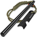 Ferro Rod Fire Starter with Striker, Flint and Steel, 6" x 3/8"