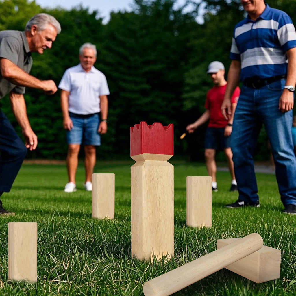 Juegoal Kubb Game Set Backyard Game Set Outdoor Tossing Game Set with Carrying Bag