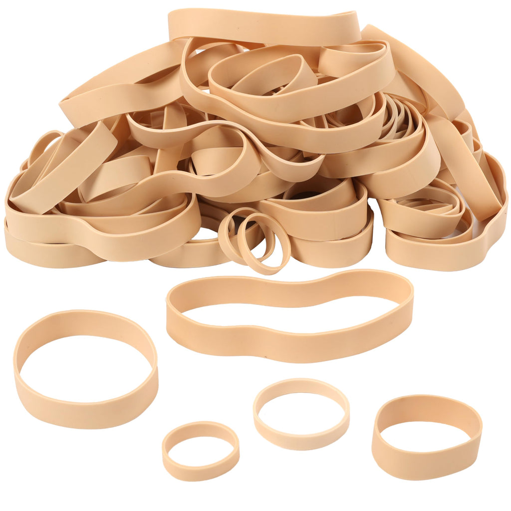Rubber Bands Assorted Sizes 65Pcs Wide Big Thick Elastic Bands Heavy Duty