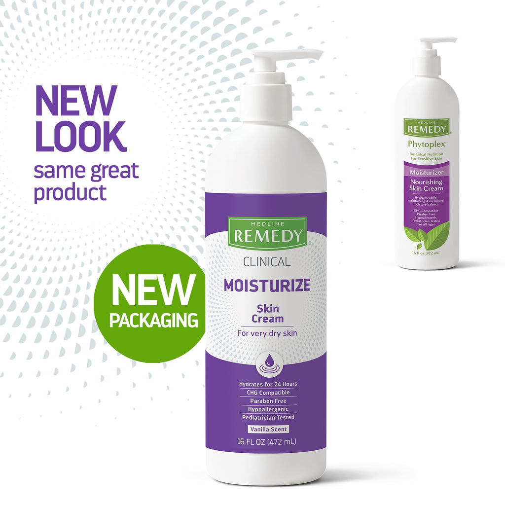 Buy now Medline Remedy Clinical Skin Cream, Vanilla Scent (16 fl oz), Moisturizing Face and Body Cream for All Ages, Paraben & Sulfate Free, Quick Absorbent Formula, Hypoallergenic Skin Moisturizer at indiglob india