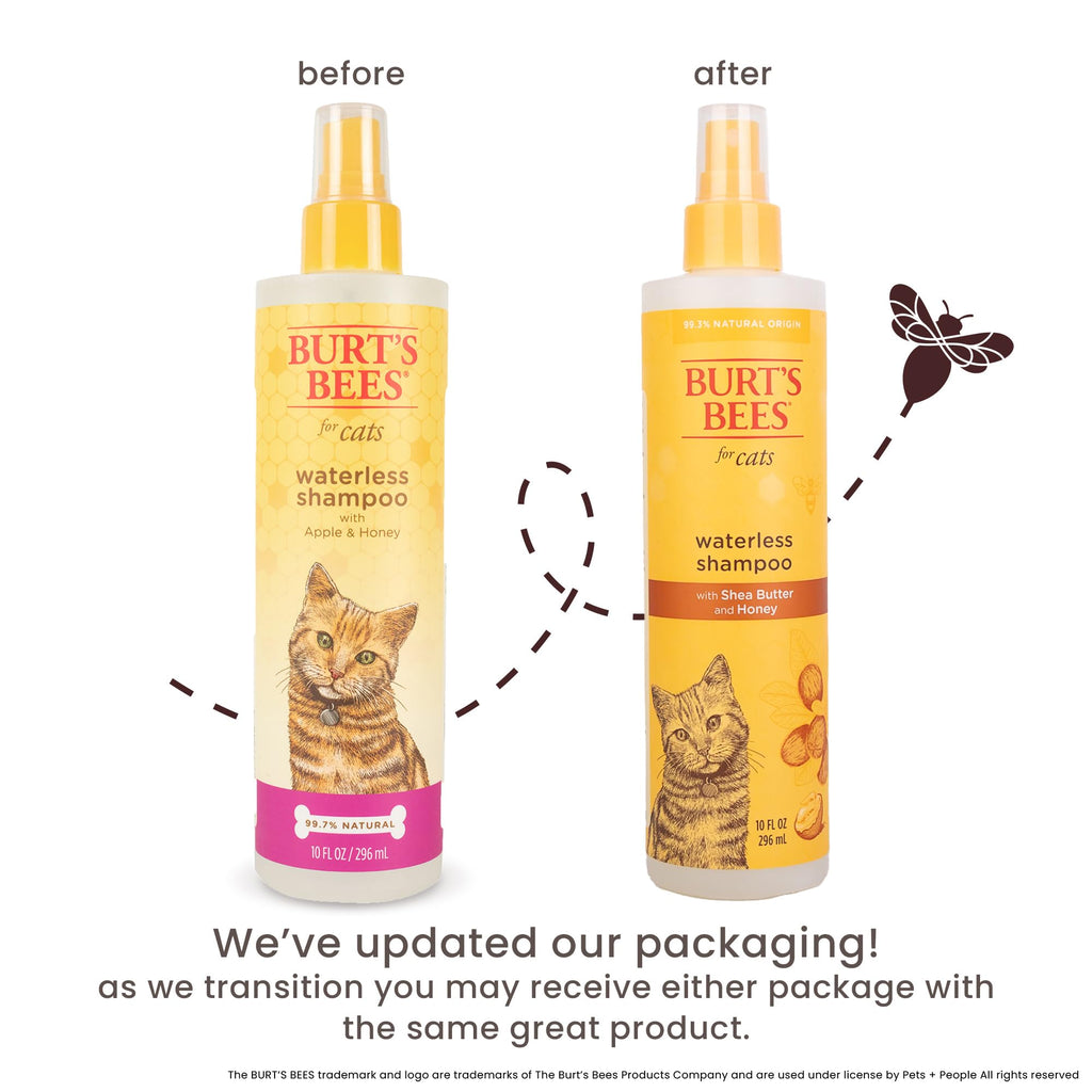 Burts Bees for Pets Waterless Cat Shampoo Spray, 10 Fl Oz
