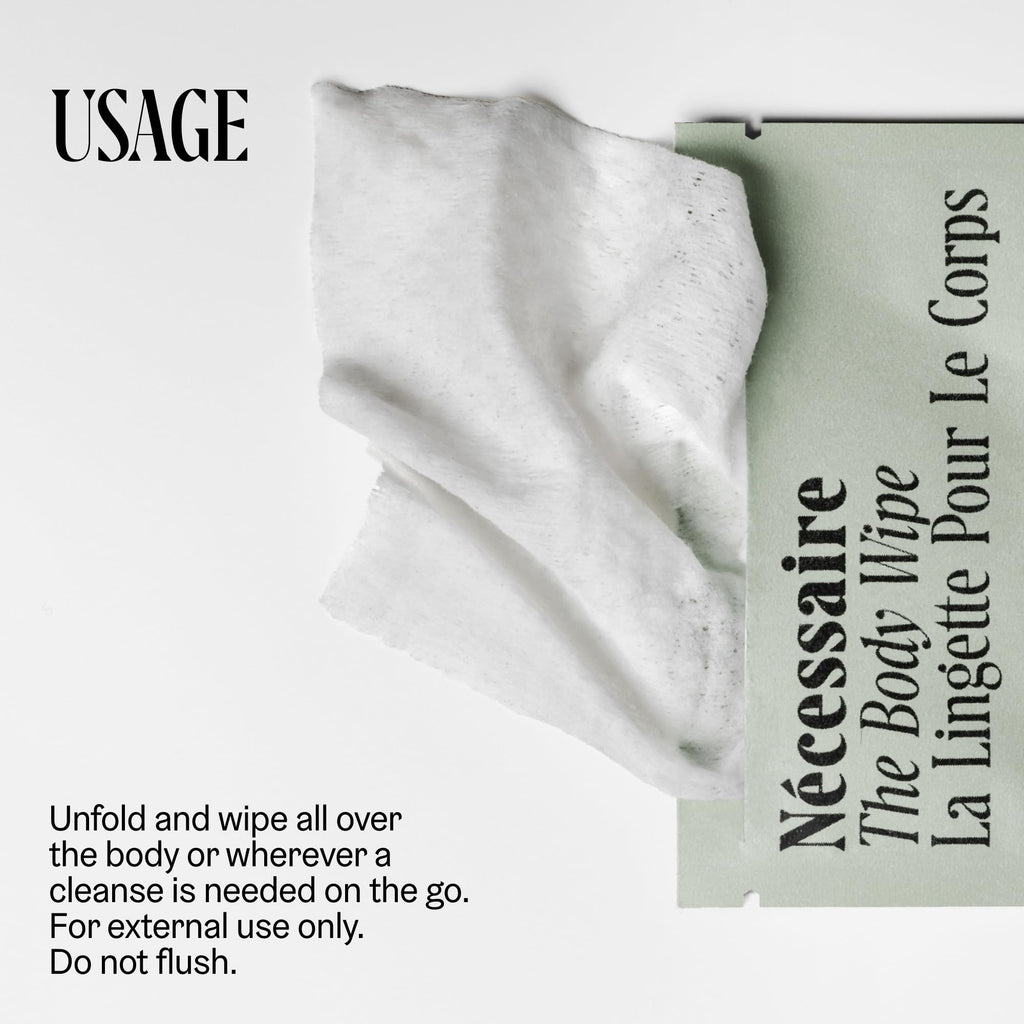 The Body Wipe Eucalyptus. On-the-Go Cleansing Body Wipes with Niacinamide