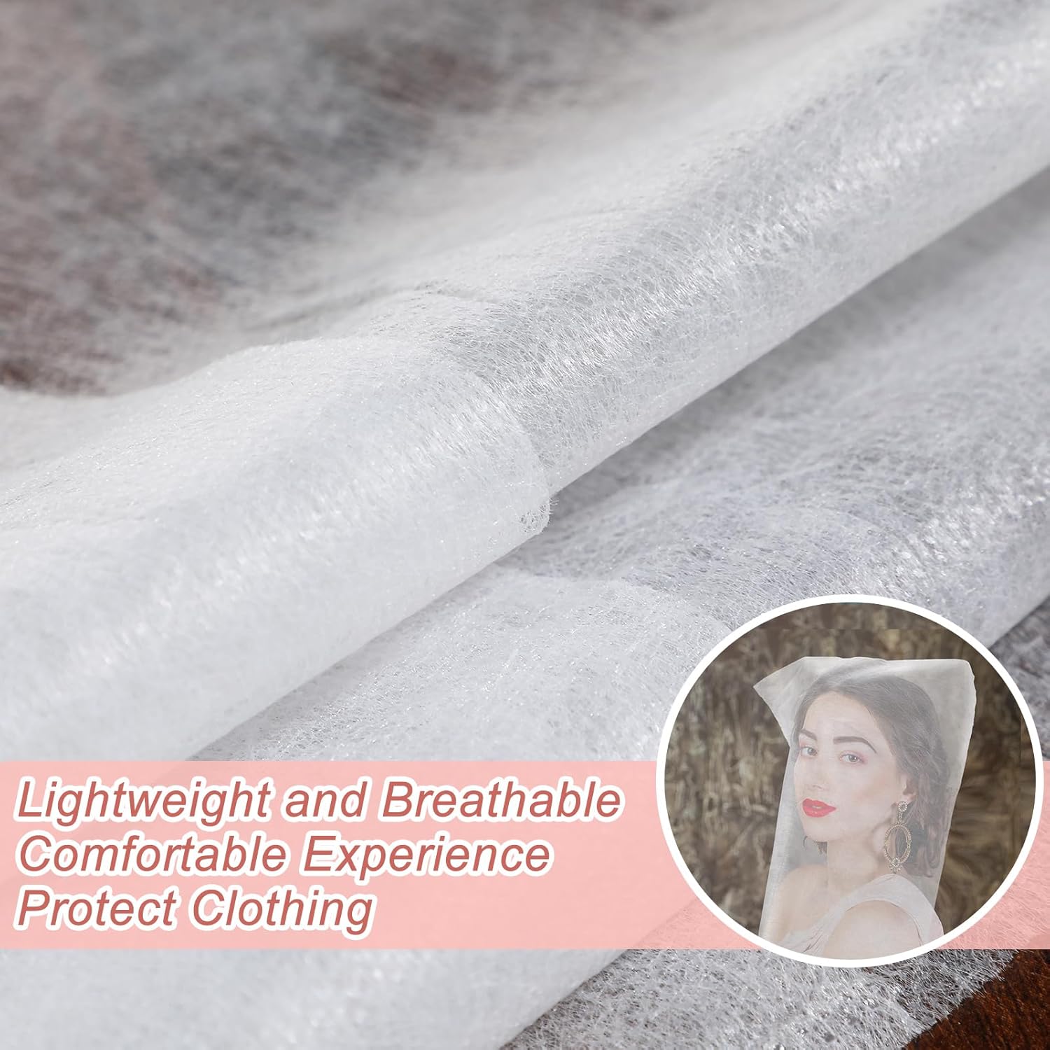 Buy now Tegeme 50 Pieces Face Makeup Protector Hood Disposable Cosmetic Mask Beauty Makeup and Clothing Dress Protector Face Mask for Women at indiglob india