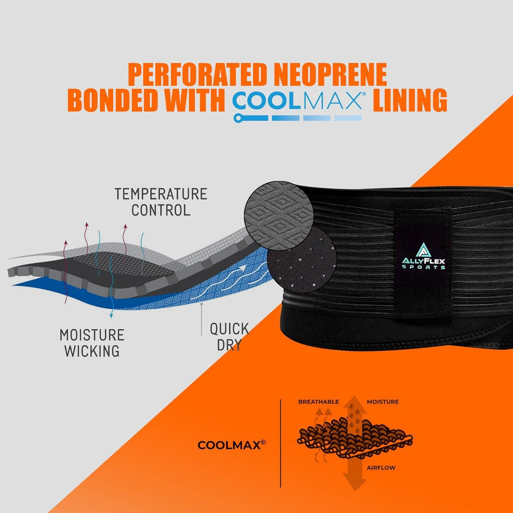 Buy now Back Brace for Lower Back Pain Lumbar Support Belt for Men and Women, Cooling Technology Orthopedic Back Support for Lower Back Pain Relief (Large) at indiglob india