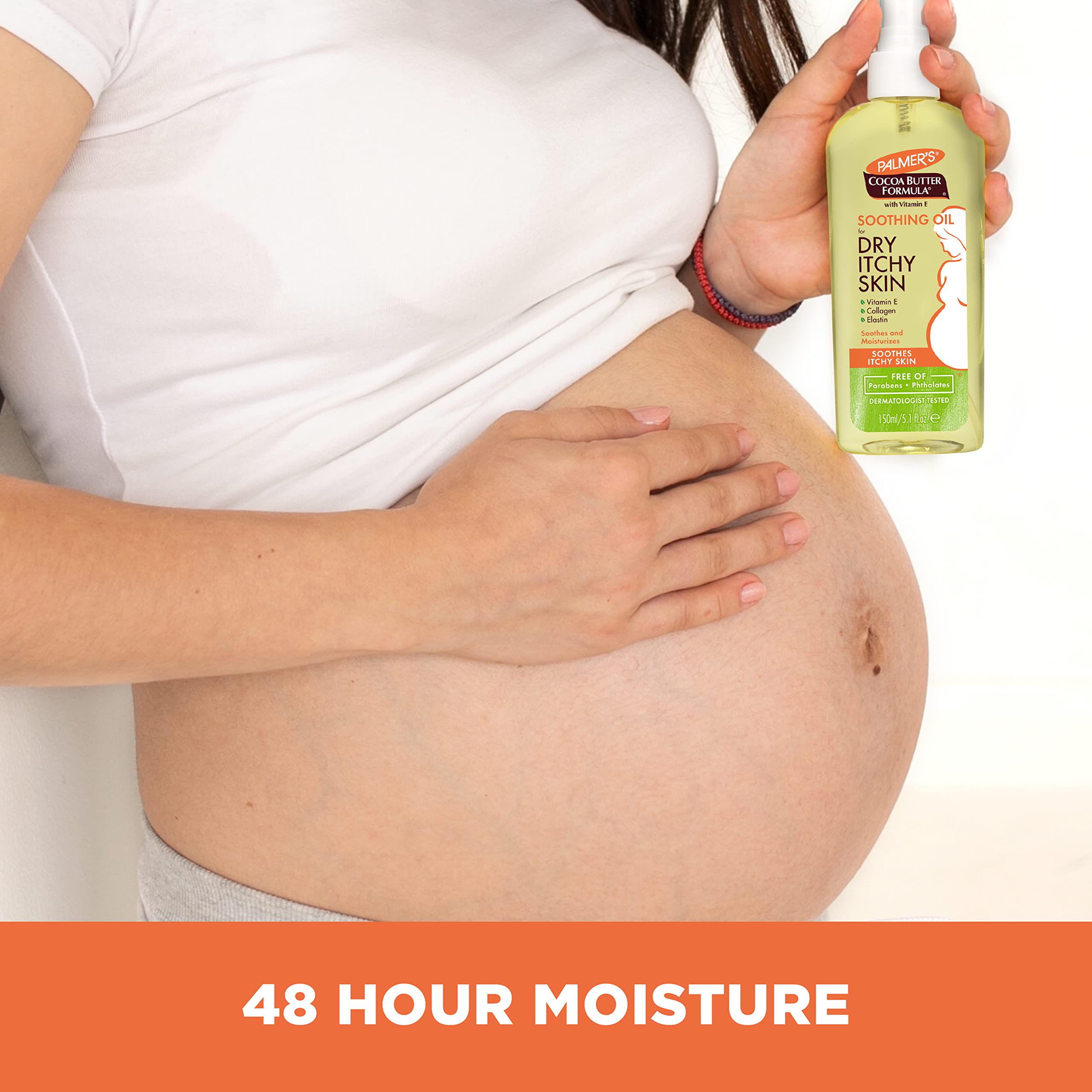 Buy now Palmer's Cocoa Butter Formula Soothing Oil with Vitamin E, Dry, Itchy Skin Relief, Anti-Itch Body Oil, 5.1 Ounces at indiglob india