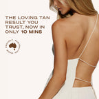 Loving Tan 10 Minute Express Self Tanner Body Mask, Dark, 5 fl oz | Fast Acting & Streak-Free Smoothing Self Tan Formula, Natural Bronze, Hydrating Ceramides, Quick Dry & Transfer-Resistant