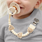 Itzy Ritzy Silicone Pacifier Clip, Baby Pacifier Holder Clip (Baby Bear)