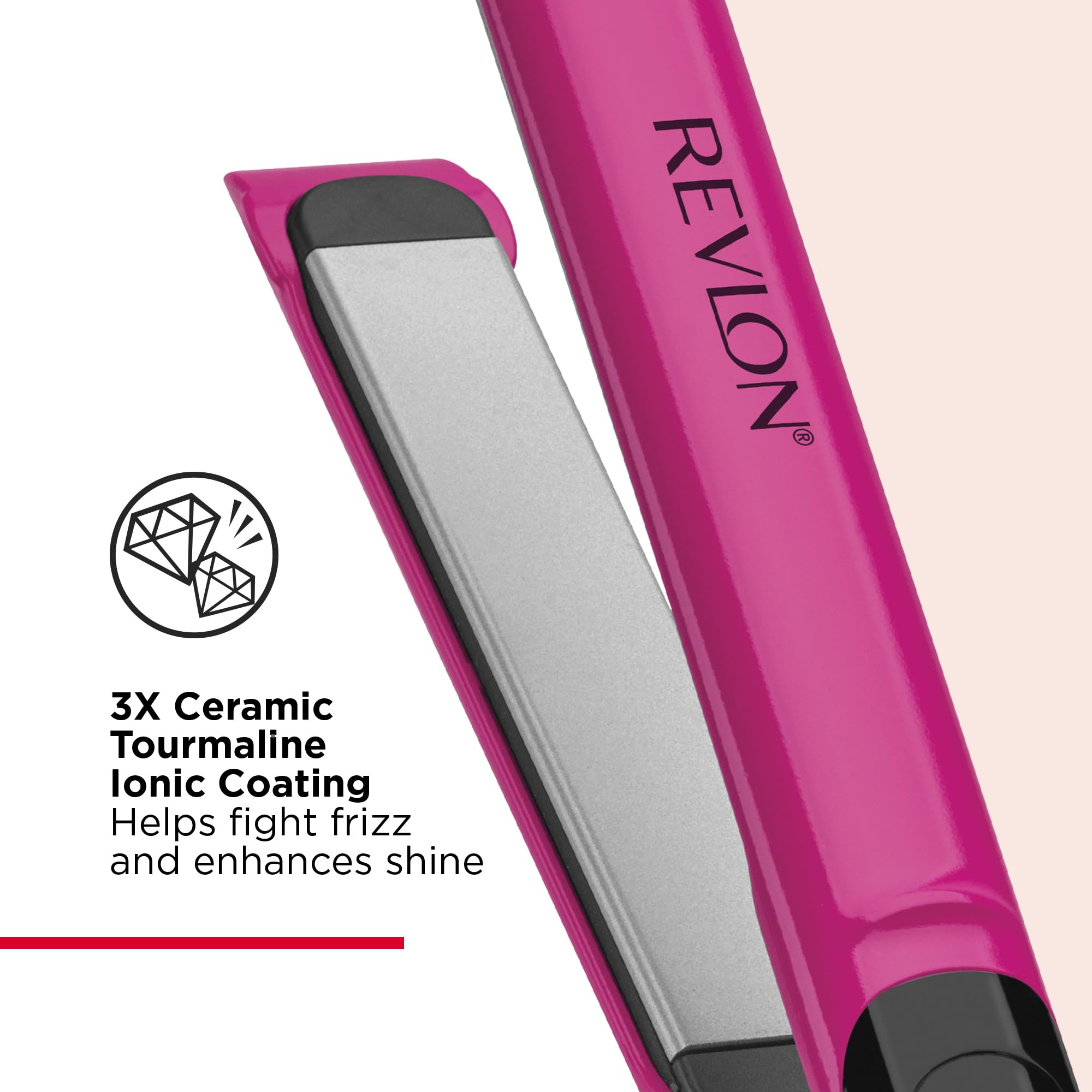 Buy now Revlon Smooth Brilliance Ceramic Hair Flat Iron | Smooth Glide and Ultra-Sleek Sylas, (1 in) at indiglob india