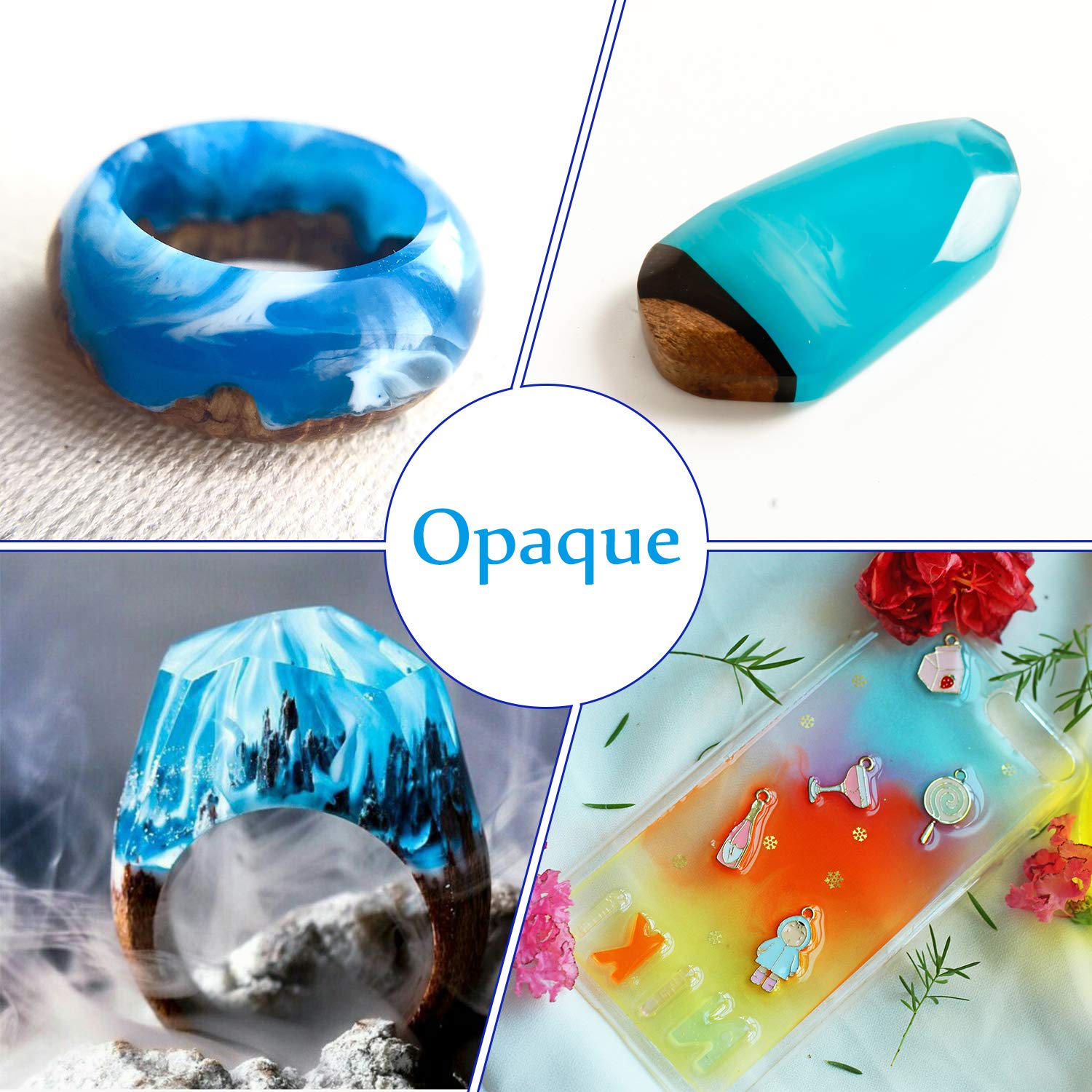 Buy now Epoxy Resin Pigment - 18 Color Liquid UV Resin Dye for Coloring, DIY Art Jewelry Making - Concentrated Colorant for Paint, Crafts - 0.35 oz/10ml Each at indiglob india