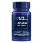 Life Extension Citicoline (CDP-Choline), 60 Capsules | Brain Supplement for Memory, Focus, Attention & Brain Energy, Gluten-Free, Non-GMO & Vegetarian