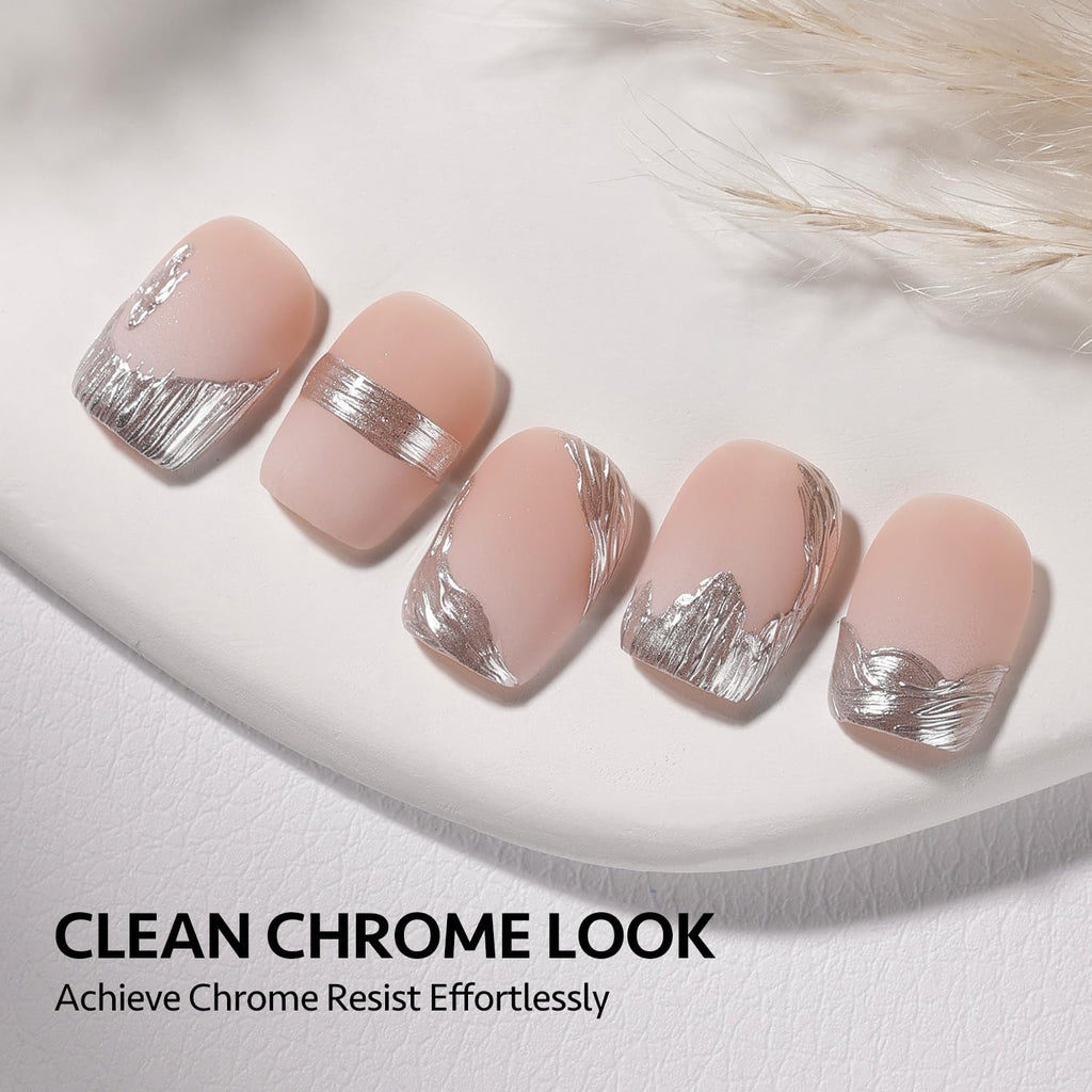 GAOY 2 Pcs Matte Gel Top Coat for Gel Nail Polish, 16ml Powder-Resist Matte Finish for Detail Chrome Isolation Powder Painting Long Lasting UV Light Cure Nail Art DIY