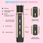 Buy now ZealSound Studio Recording Microphone, Condenser Broadcast Microphone w/Stand Built-in Sound Card Echo Recording Karaoke Singing for Phone Computer PC Garageband Smule Live Stream & YouTube (Gold) at indiglob india