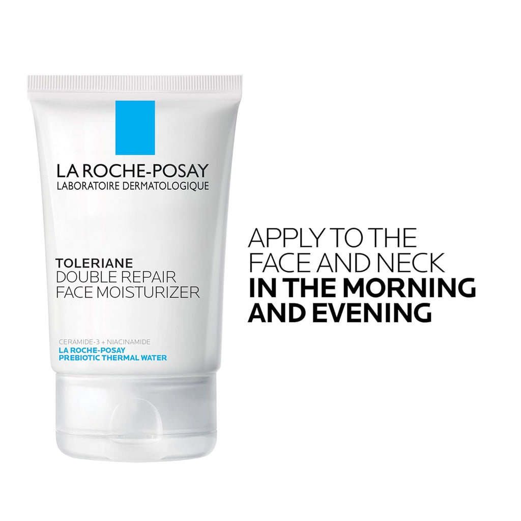 Buy now La Roche-Posay Toleriane Double Repair Face Moisturizer, Daily Moisturizer Face Cream with Ceramide & Niacinamide for All Skin Types, Immediate Comfort & Long Lasting Hydration, Fragrance Free at indiglob india