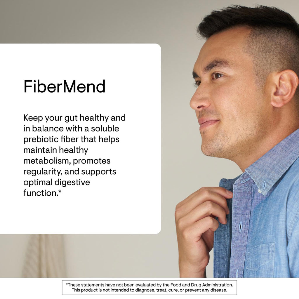 THORNE FiberMend, Prebiotic Fiber Powder with Antioxidants, 30 Servings | Supports Optimal Digestive Function, Regularity & Occasional Constipation Relief*, Flavorless, NSF Contents Certified