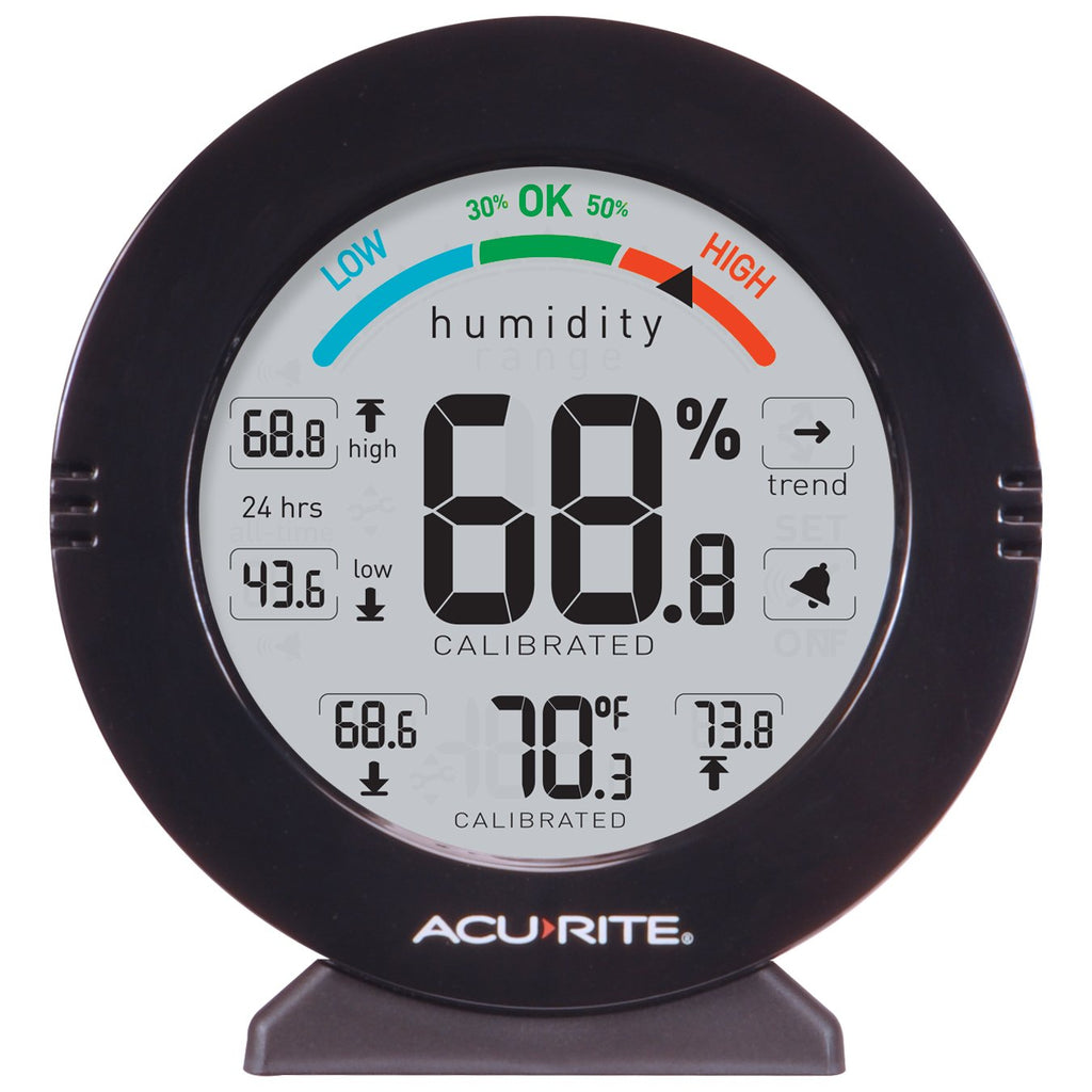 Buy now AcuRite 01080M Pro Accuracy Temperature and Humidity Gauge with Alarms, Black at indiglob india