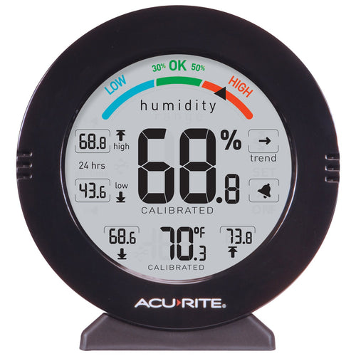 Buy now AcuRite 01080M Pro Accuracy Temperature and Humidity Gauge with Alarms, Black at indiglob india