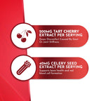 Tart Cherry Gummies with Celery Seed Extract - Advanced Uric Acid Cleanse for Immediate Relief | Joint Relief & Recovery | Powerful Antioxidant with Joint Support - 60 Gummies