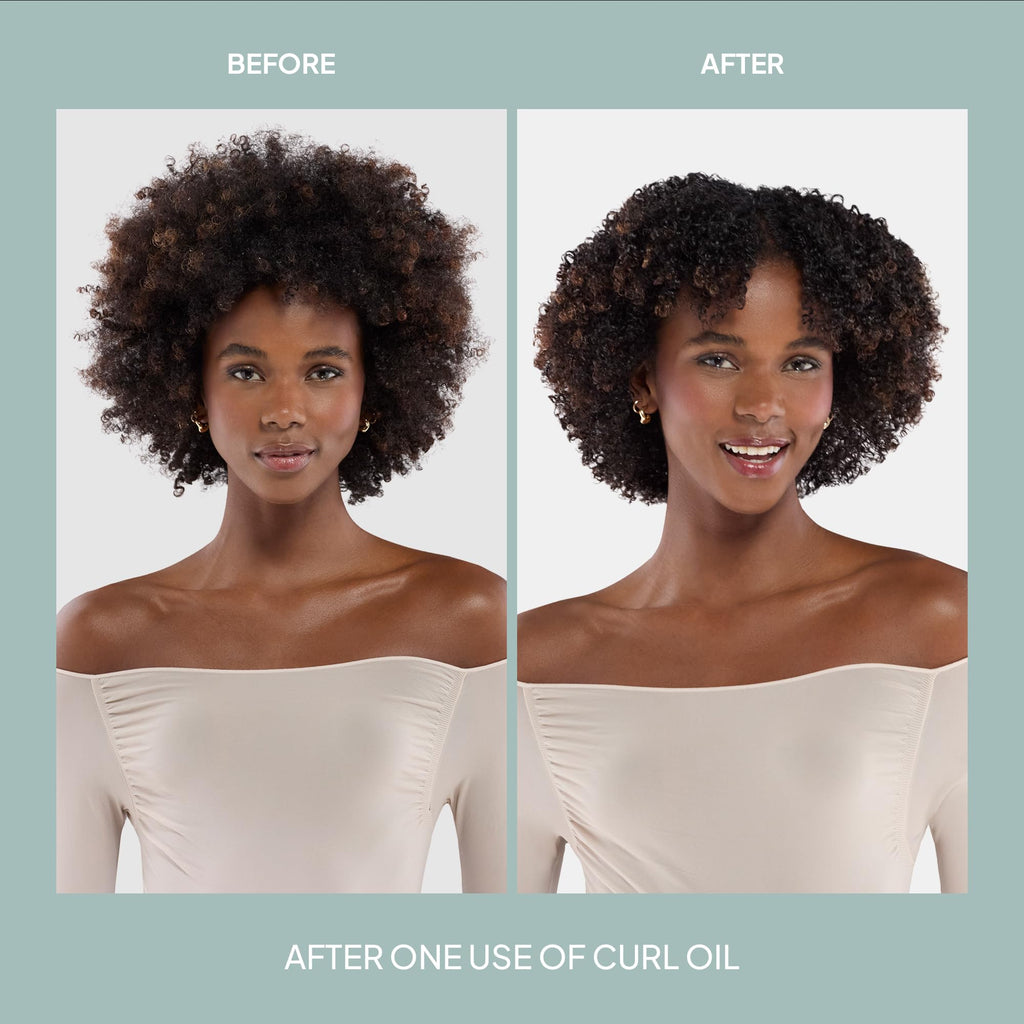 VERB Curl Oil for Waves, Curls, Coils, 3 fl oz, Frizz-Free Definition Serum