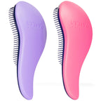 Buy now Crave Naturals Glide Thru Hair Brush - Detangler Brush for Curly, Straight, Wet or Dry Hair - Gentle Detangling Brushes for Adults, Kids, Toddlers - Hair Accessories for Women, 7.5x3" - Pink at indiglob india