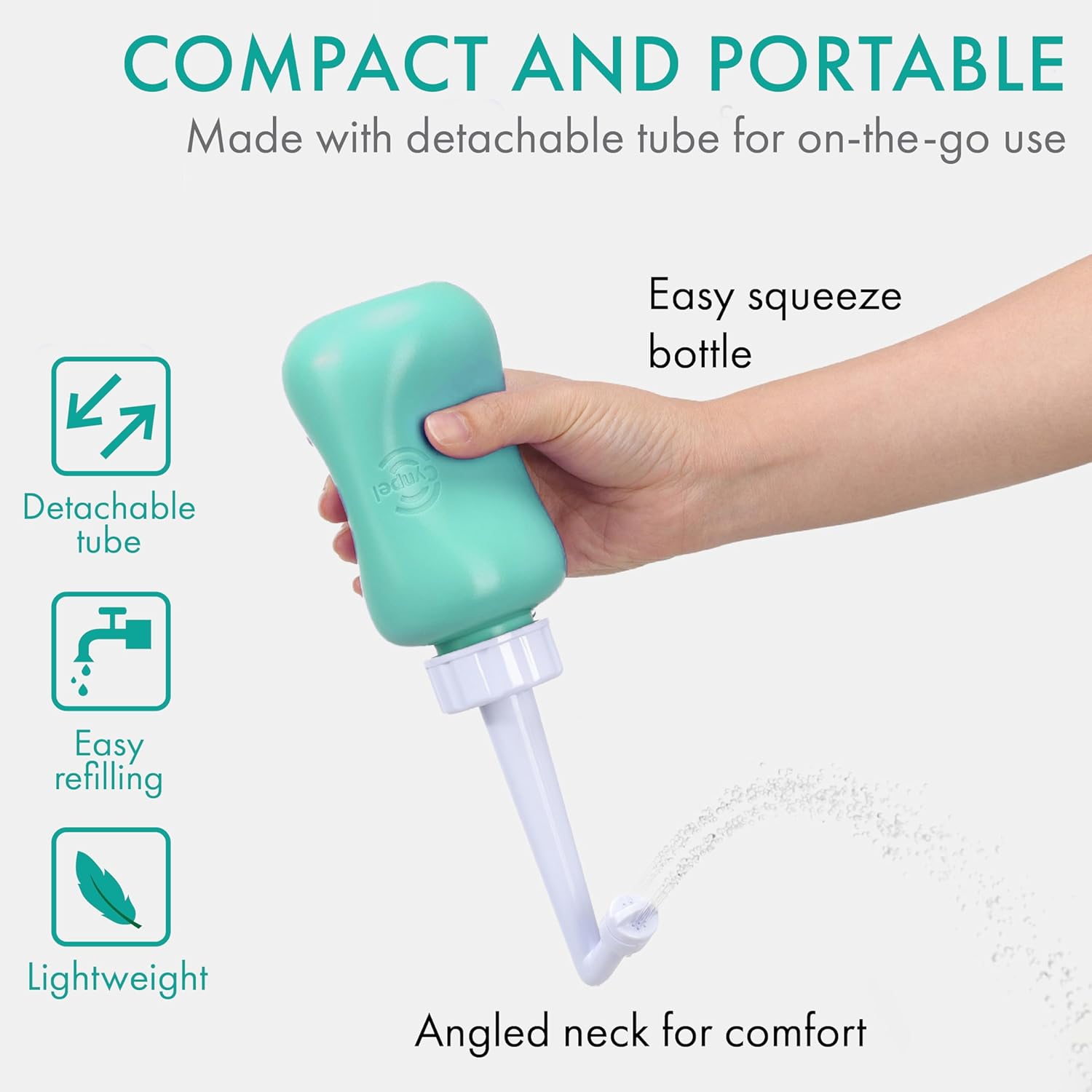 Buy now Peri Bottle - Postpartum and Perineal Care - FSA HSA Eligible - Portable Hand Held Travel Bidet Sprayer for Women or Men - Handheld Jet Spray Bottle for Toilet - Pack of 1 - Blue at indiglob india