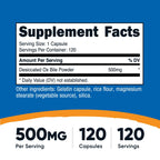 Nutricost Ox Bile Capsules 500mg Per Serving (120 Capsules) Gluten-Free | GMO-Free