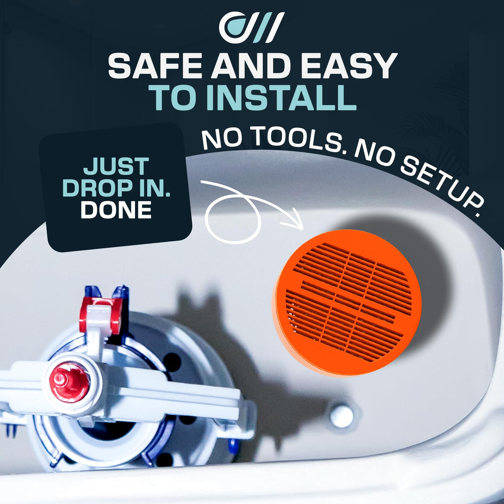 Toilet Guard Drop-In Tank Tablet (1 Tablet) | Up to 180-Day Performance | Helps Reduce Hard Water Marks, Rings & Mineral Buildup | Slow-Release Polyphosphate Formula | Bleach-Free