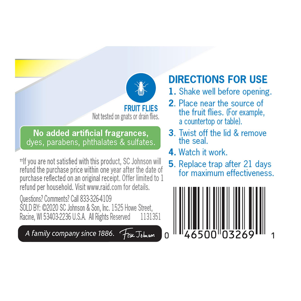 Raid Essentials Indoor Fruit Fly Trap, 5.4 oz