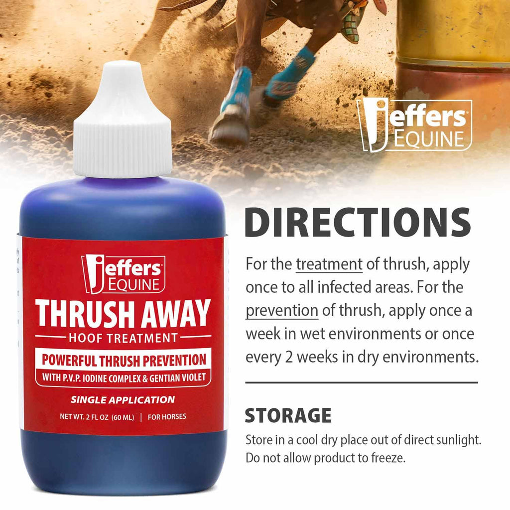 Jeffers Equine Thrush Away 2 oz Iodine Hoof Treatment for Horses