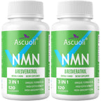 Sublingual NMN Resveratrol Supplement 950mg, 120 Lozenges (120-Day Supply) | Sublingual NMN 500mg + Trans-Resveratrol 400mg, 3-in-1 Advanced Formula for NAD, Cell, Immune, Energy & Muscle, Anti-Aging