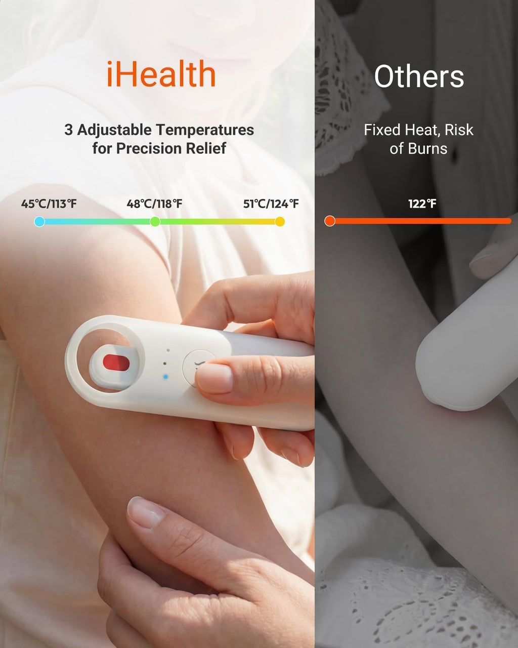 iHealth D-Itch Stick Mosquito Bite Healer for Itch Relief, 3 Heat Modes