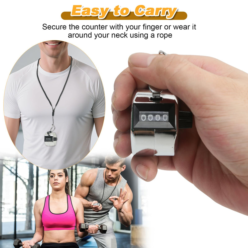 2 Pcs Clicker Counter, Hand Tally Counter with Large Display