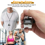 2 Pcs Clicker Counter, Hand Tally Counter with Large Display