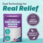 Buy now BraceAbility Medical Abdominal Stomach Binder - XXL Belly Band Compression for Diastasis Recti, Postpartum, Post-Surgical Wrap for Tummy Tuck Recovery, Post op Ab Binder for Women and Men (2XL 12") at indiglob india