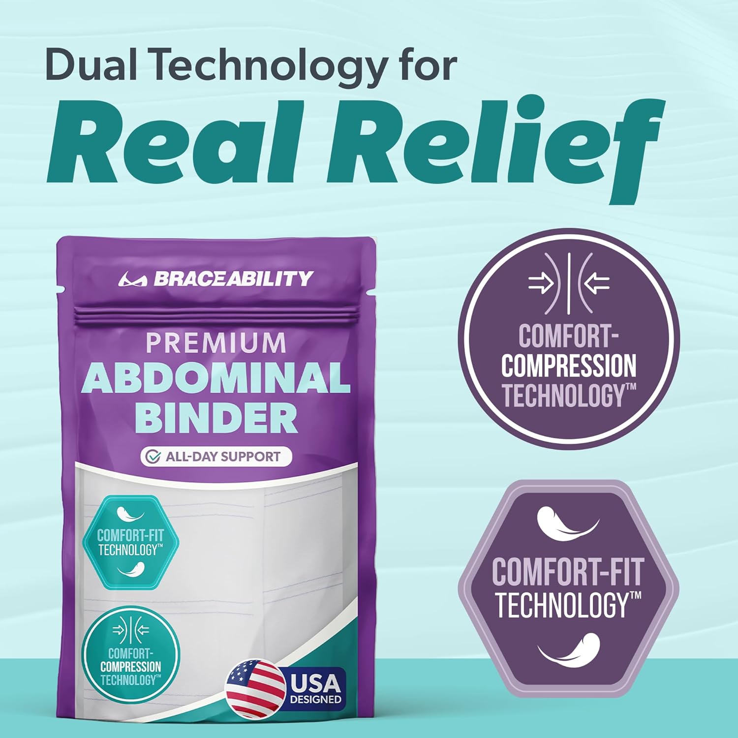 Buy now BraceAbility Medical Abdominal Stomach Binder - XXL Belly Band Compression for Diastasis Recti, Postpartum, Post-Surgical Wrap for Tummy Tuck Recovery, Post op Ab Binder for Women and Men (2XL 12") at indiglob india