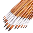 Watercolor Paint Brushes FENORKEY 12Pcs Round for Watercolor, Acrylic & Gouache