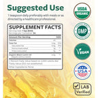 USDA Organic Black Seed Oil Liquid (4 fl oz) Premium Cold-Pressed Nigella Sativa Producing Pure Black Cumin Seed Oil - Antioxidant Supplement - Vegan, Gluten-Free, & Non-GMO (No Pills or Capsules)