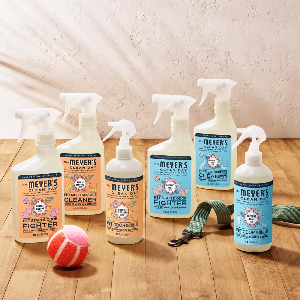 Mrs. MEYER'S CLEAN DAY Pet Multi-Surface Cleaner, Coconut Leaf Scent, 16oz