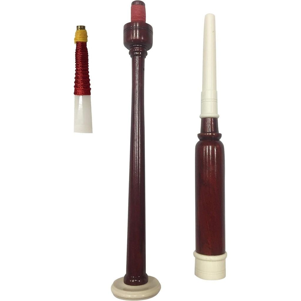 Buy now Standard Rosewood Highland Bagpipe Practice Chanter IMM Wooden Ivory Fitting with Famous Brown Scottish color comes with Reed at indiglob india